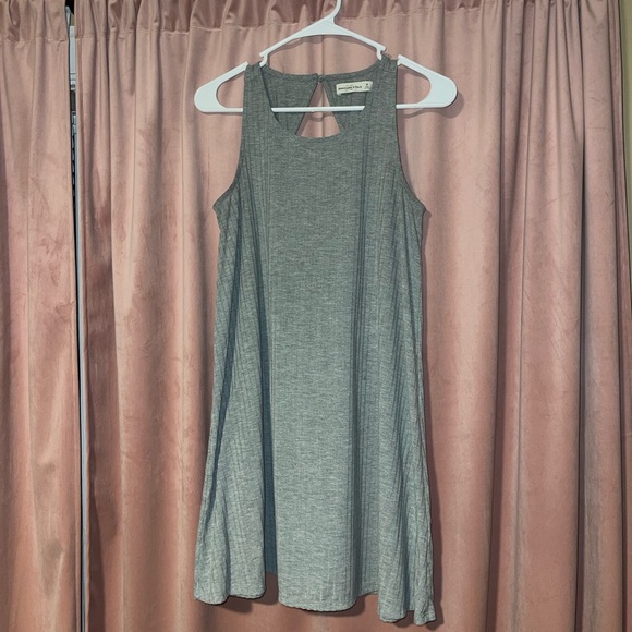 Abercrombie & Fitch grey open back sleeveless dress - Picture 1 of 5
